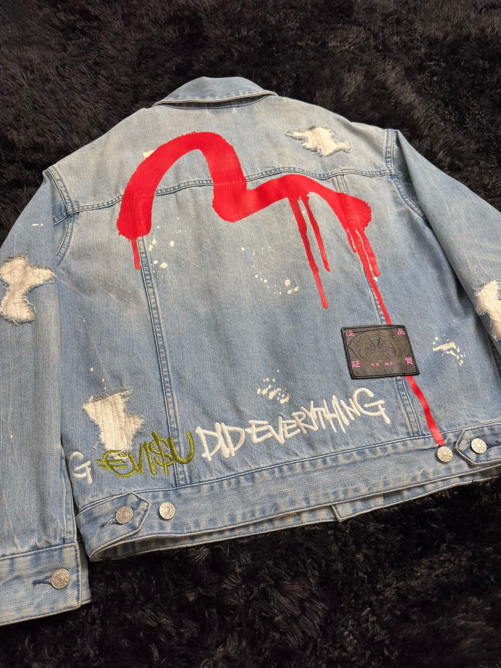EVISU X SFERA EBBASTA DENIM JACKET