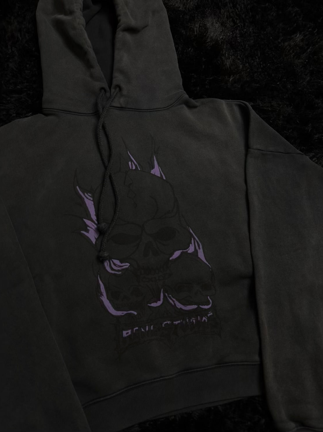 ACNE STUDIOS FESTER SKULL HOODIE