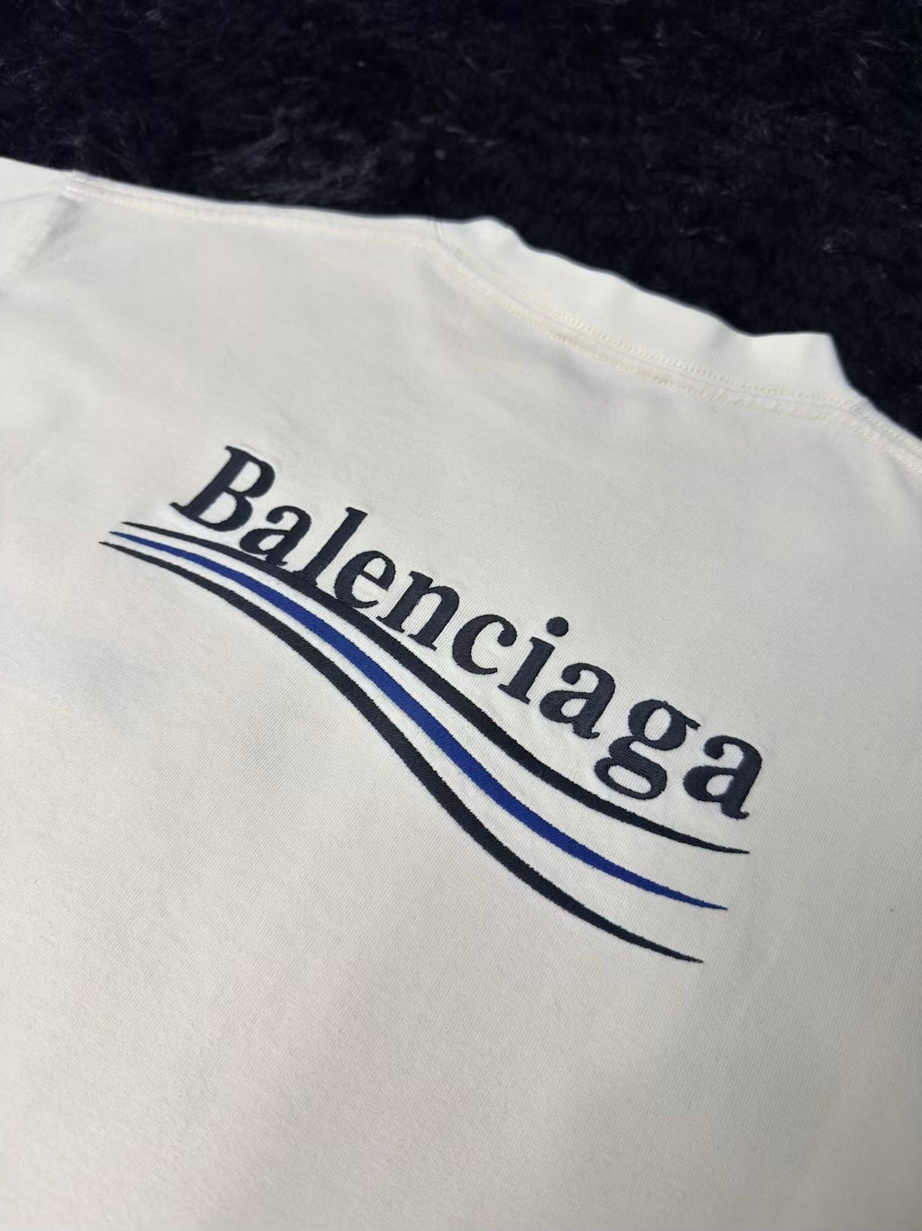 BALENCIAGA POLITICAL LOGO T-SHIRT