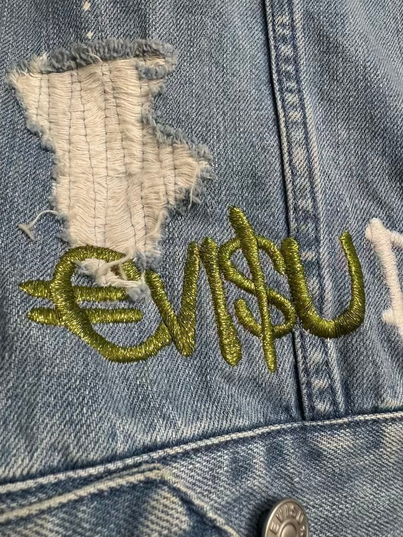 EVISU X SFERA EBBASTA DENIM JACKET
