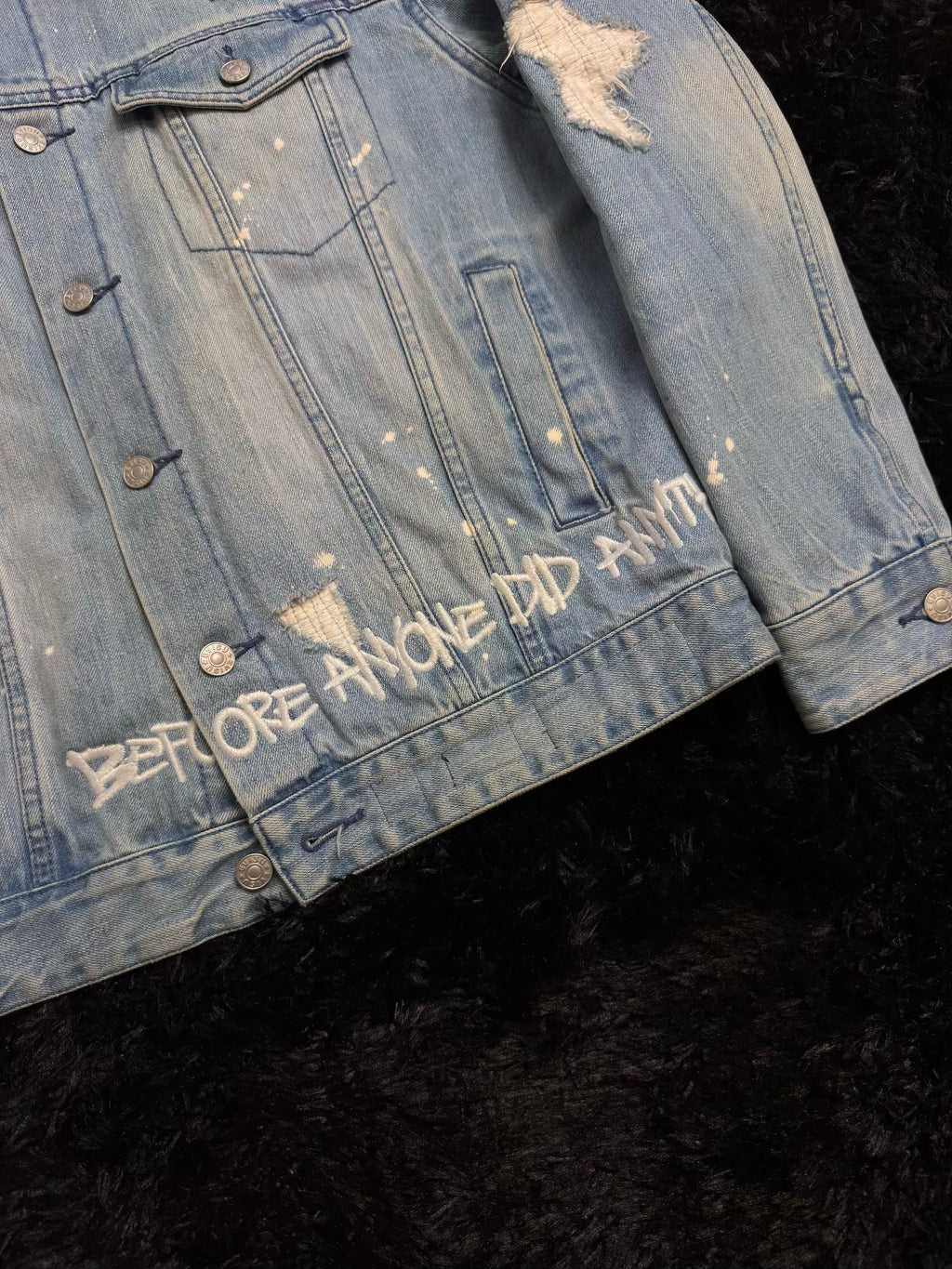 EVISU X SFERA EBBASTA DENIM JACKET
