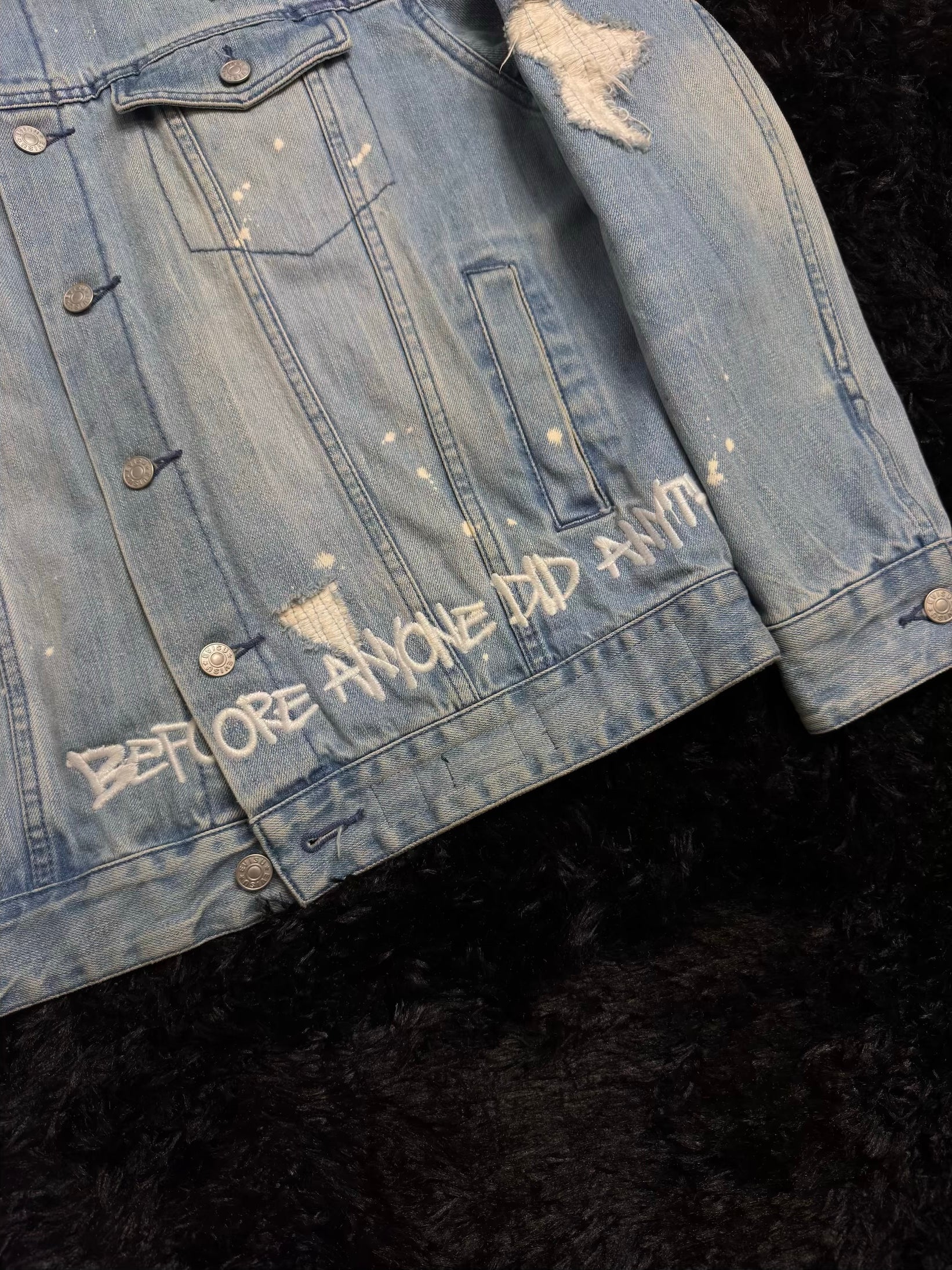 EVISU X SFERA EBBASTA DENIM JACKET
