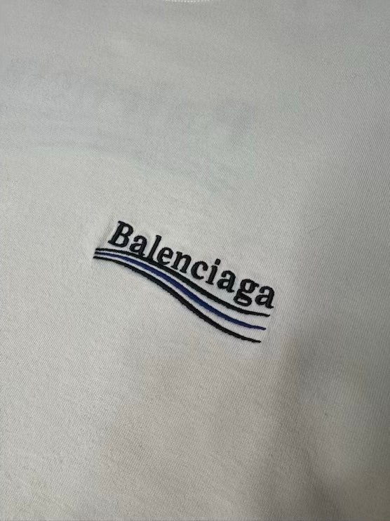 BALENCIAGA POLITICAL LOGO T-SHIRT