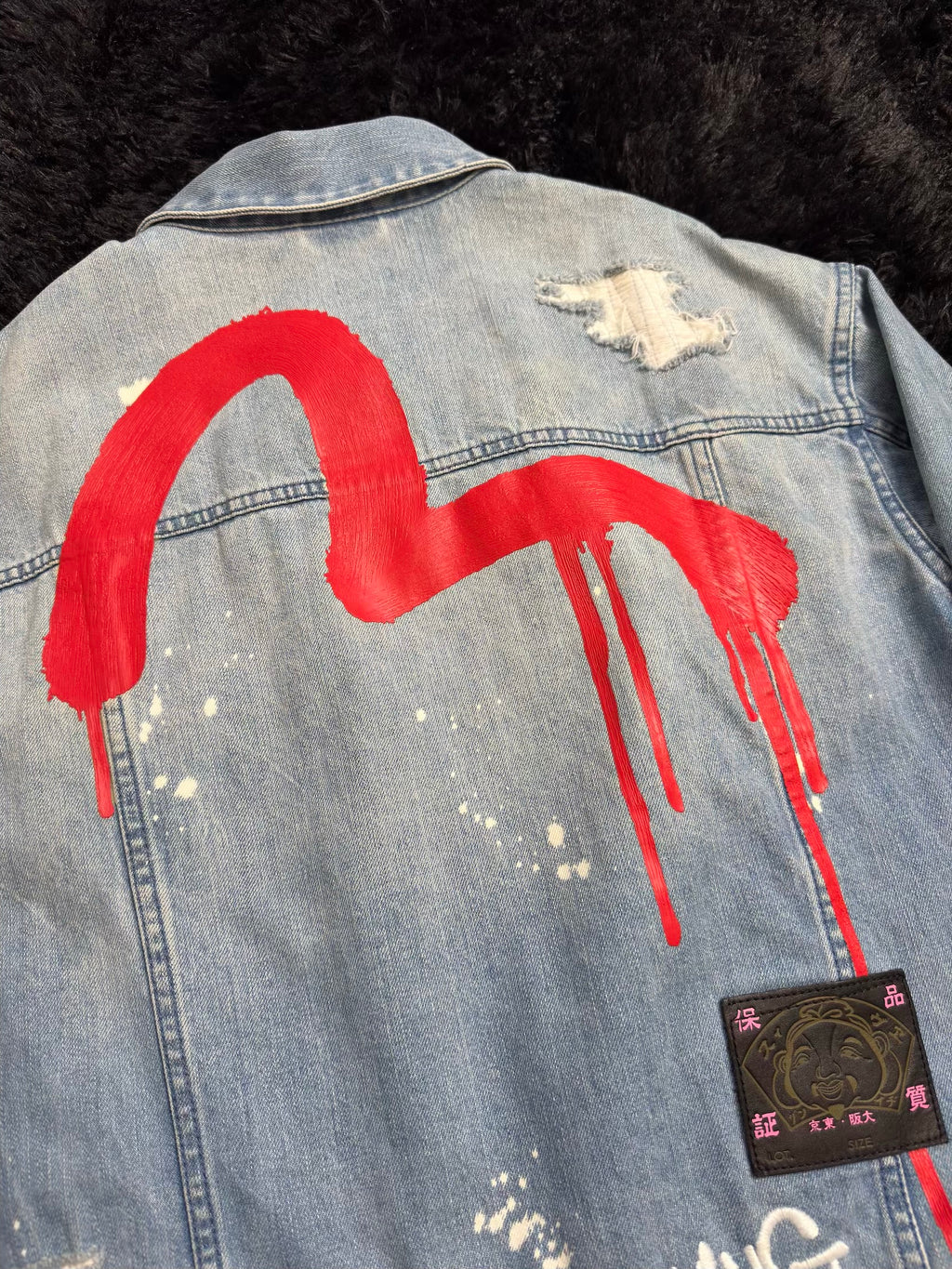 EVISU X SFERA EBBASTA DENIM JACKET