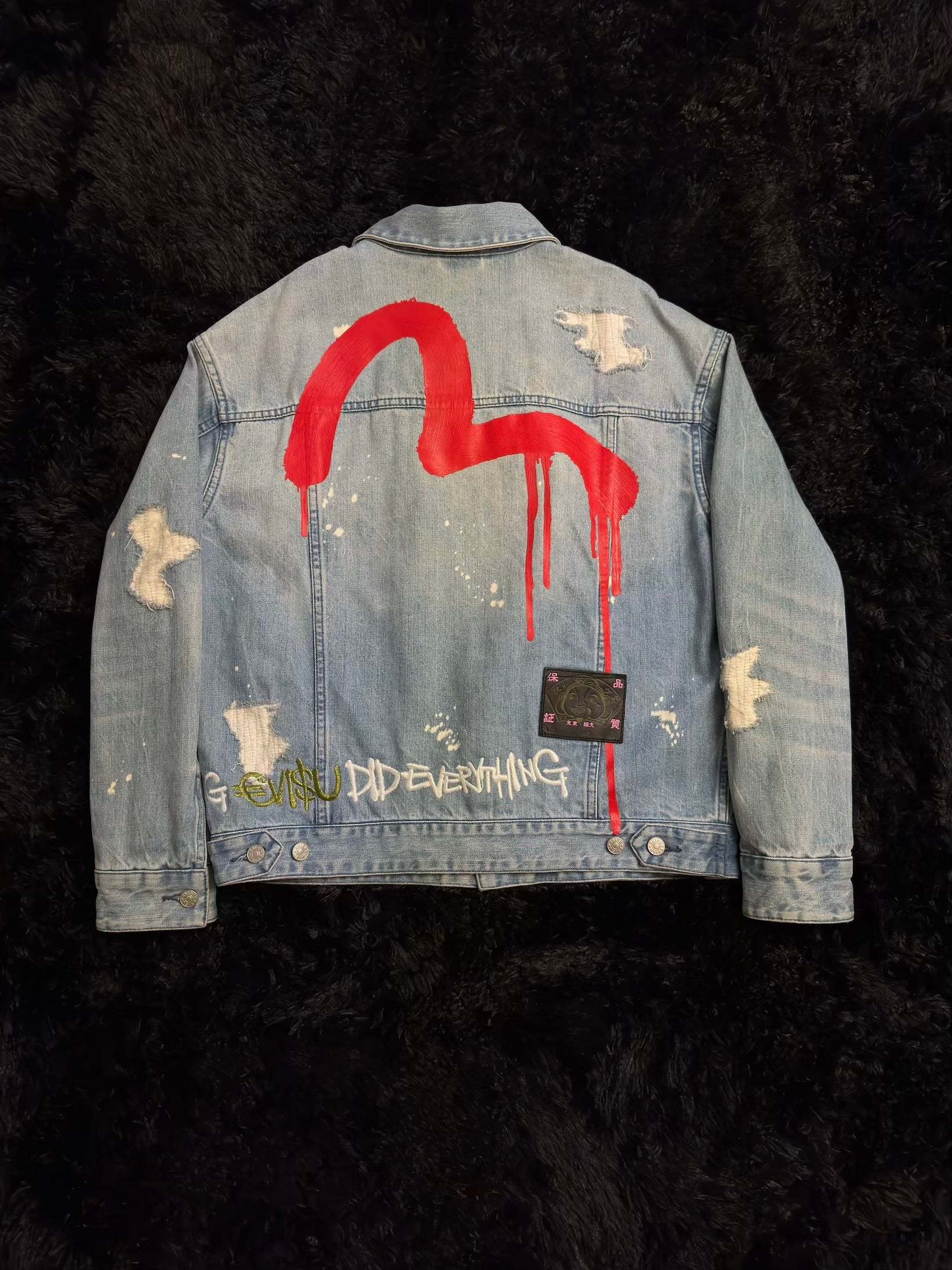 EVISU X SFERA EBBASTA DENIM JACKET