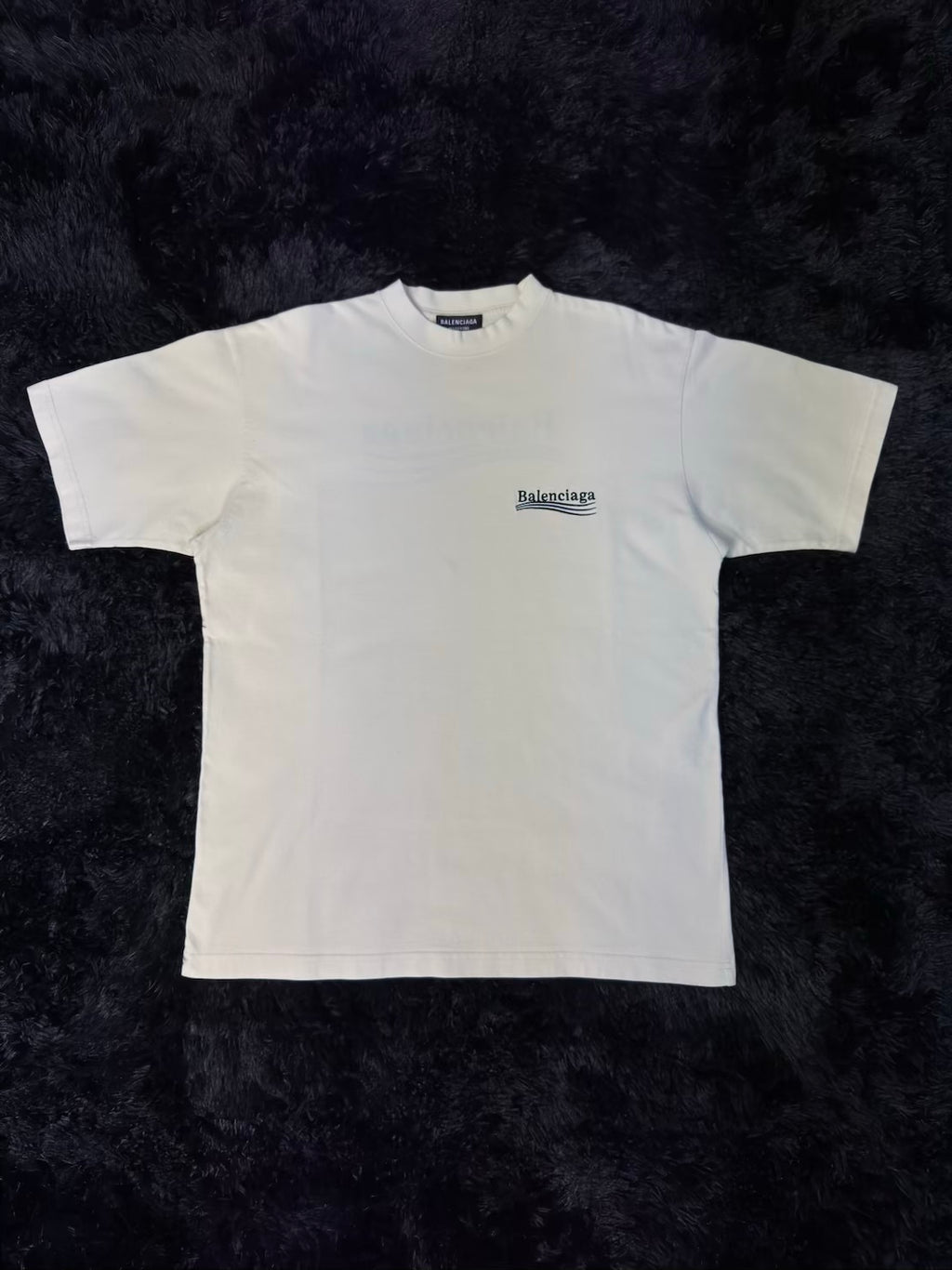 BALENCIAGA POLITICAL LOGO T-SHIRT