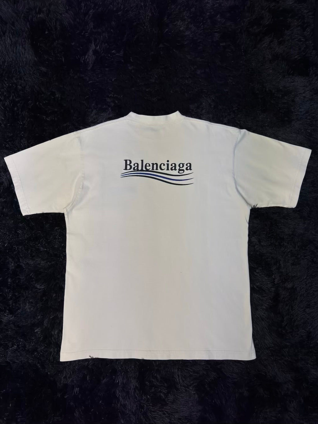 BALENCIAGA POLITICAL LOGO T-SHIRT