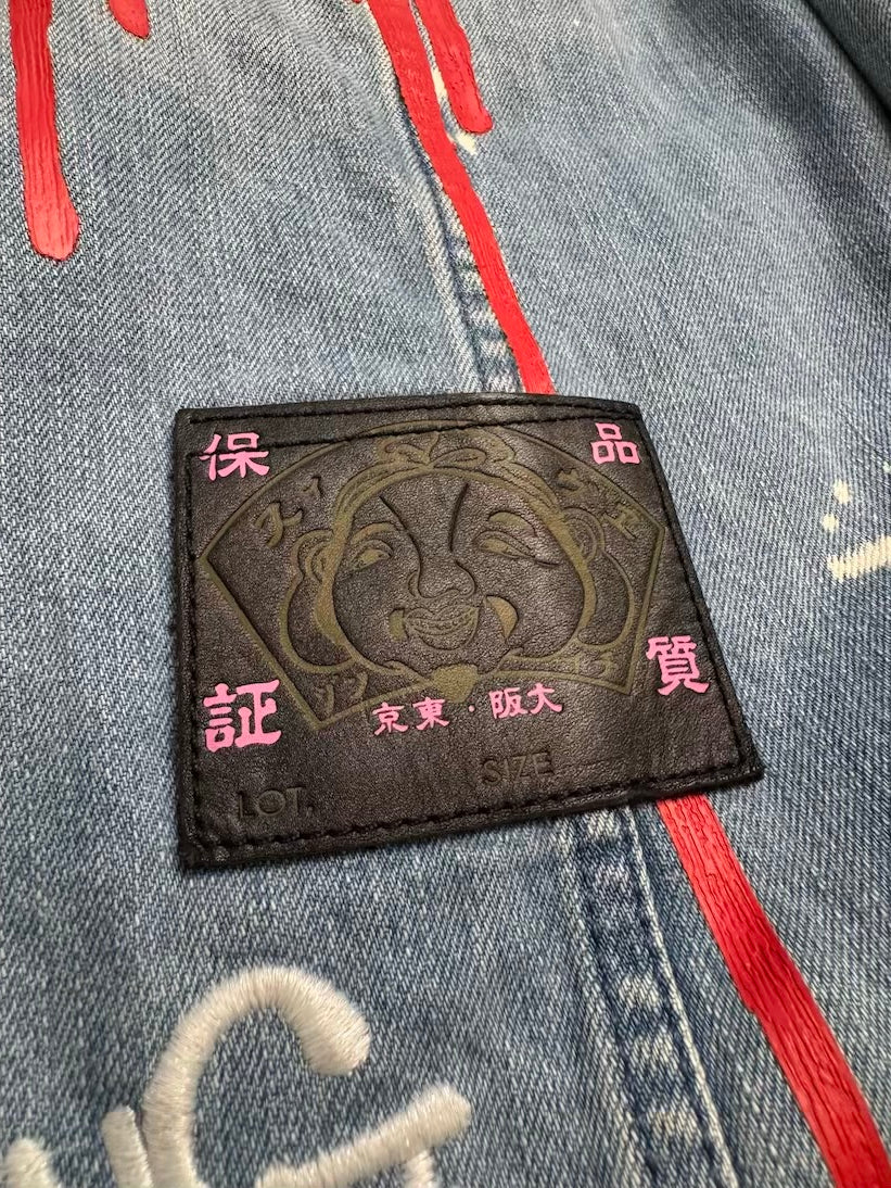 EVISU X SFERA EBBASTA DENIM JACKET