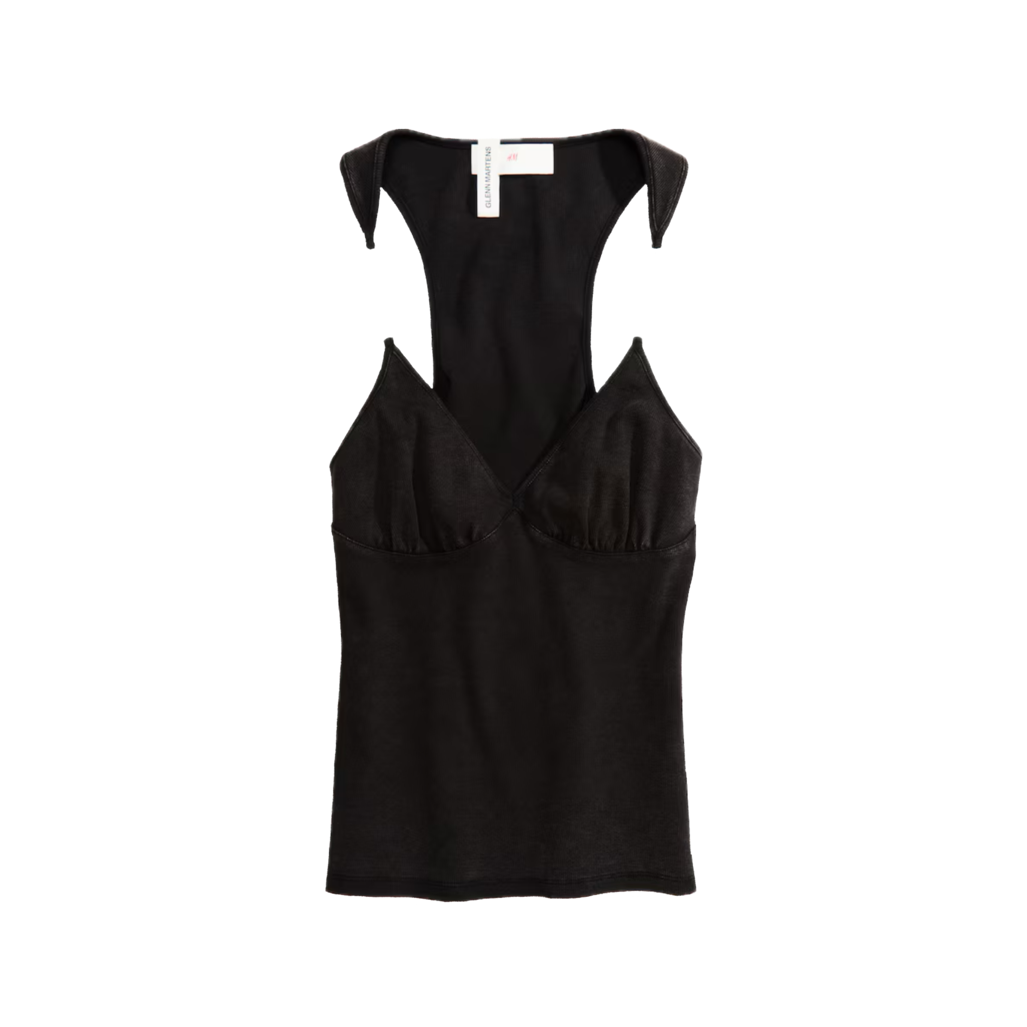 GLENN MARTENS X HM RIBBED CUT OUT TOP