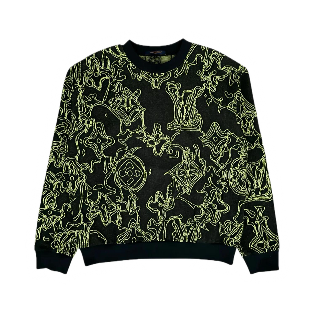 LOUIS VUITTON "MONOGRAM CONTOUR" CREWNECK SWEATSHIRT