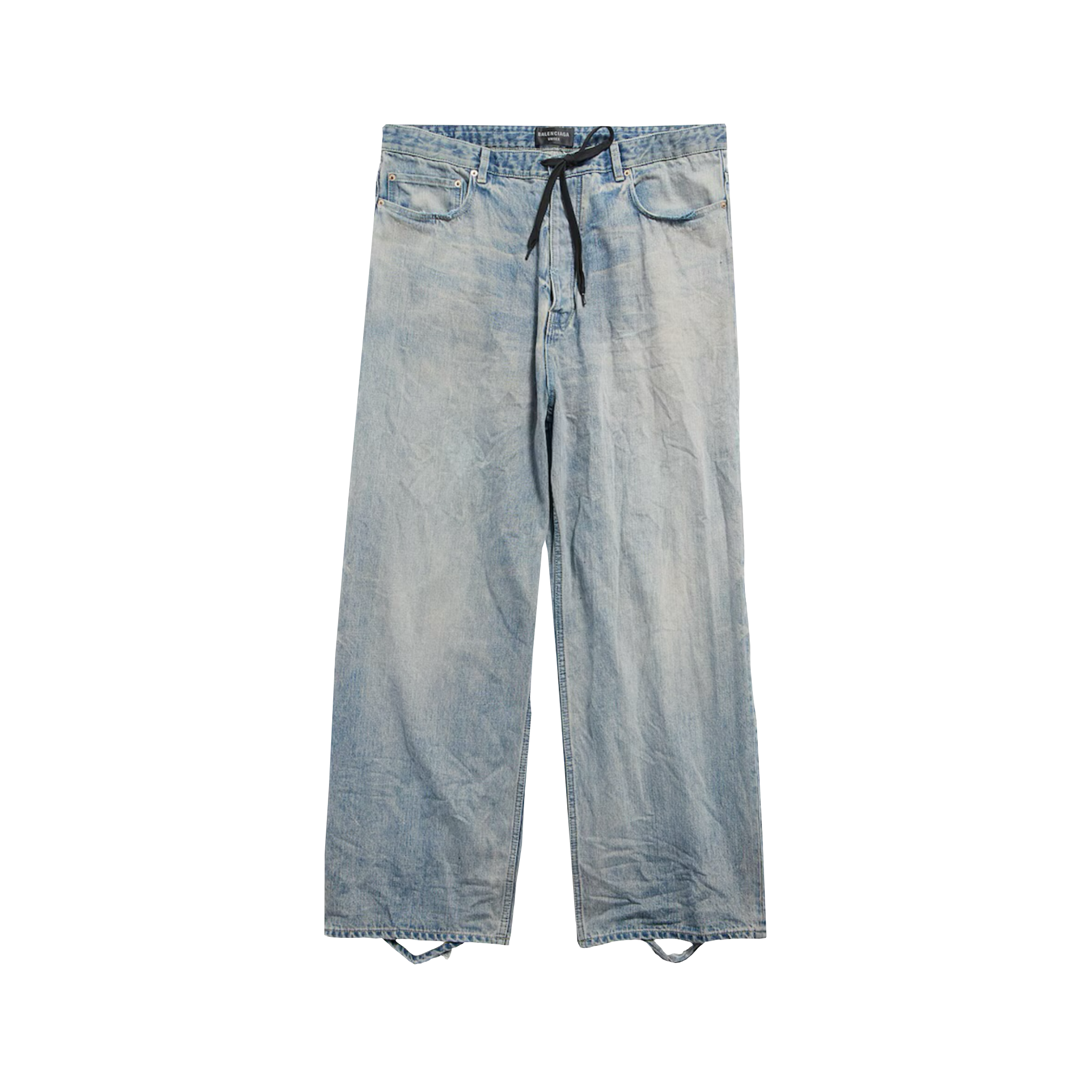 BALENCIAGA BAGGY DESTROYED JEANS