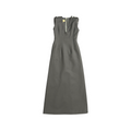 GUCCI EMBELLISHED SHOULDER MIDI DRESS