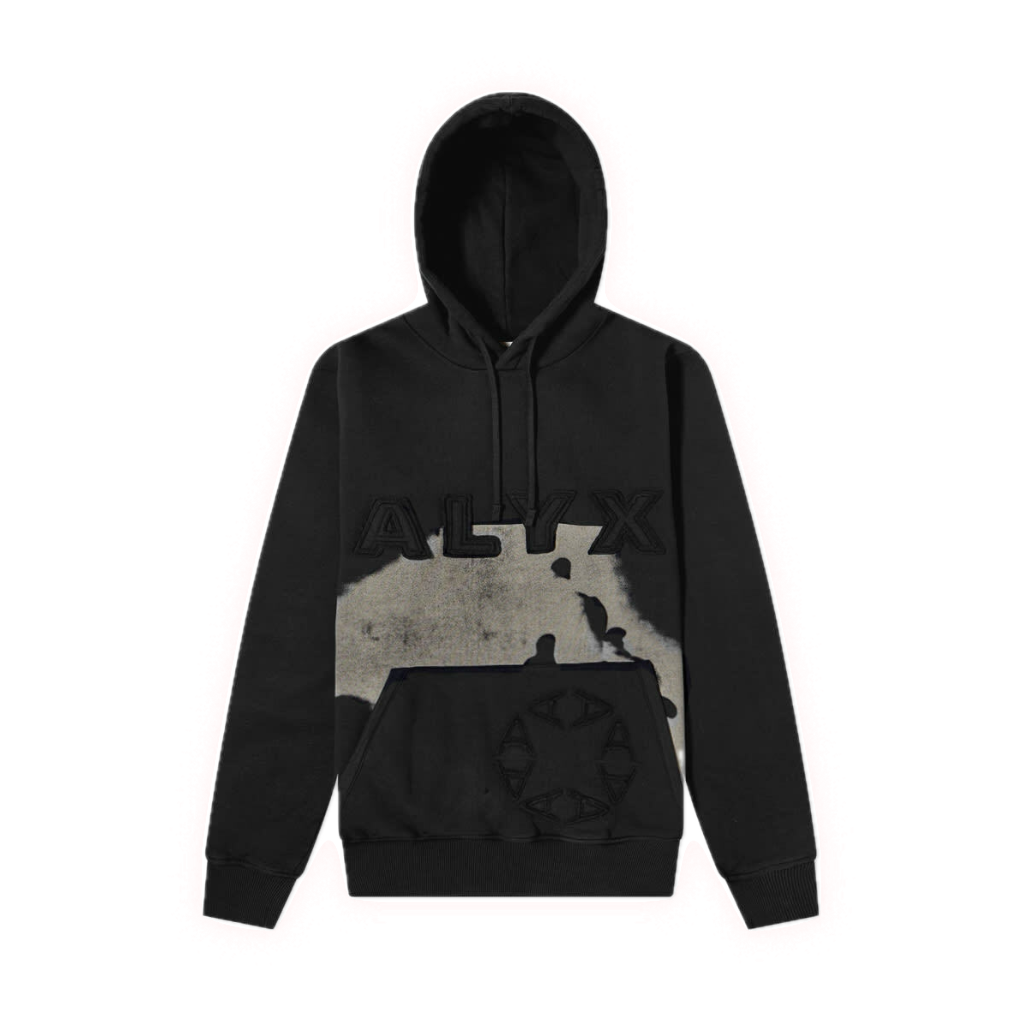 1017 ALYX 9SM LOGO - EMBROIDERED COW PRINT HOODIE