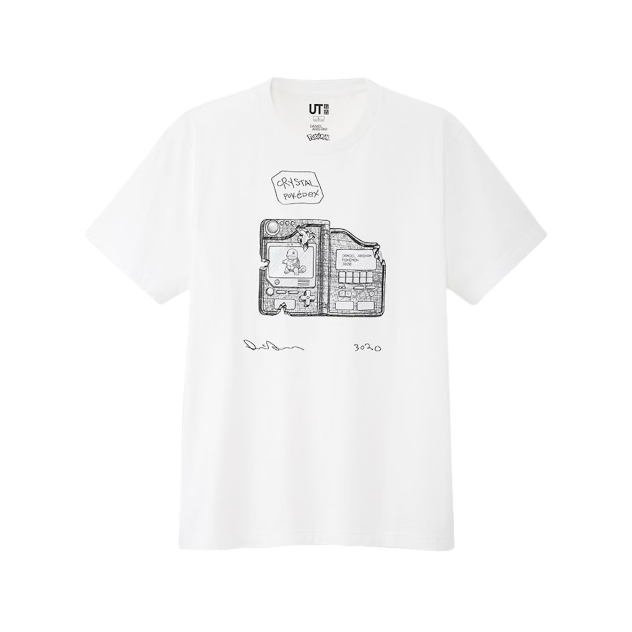 UNIQLO X DANIEL ARSHAM X POKÉMON CRYSTAL POKÉDEX T-SHIRT