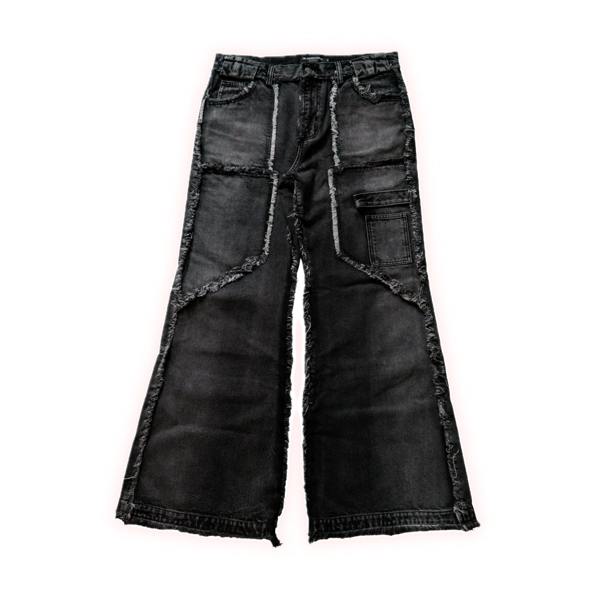 NO FAITH STUDIOS FLARED JEANS