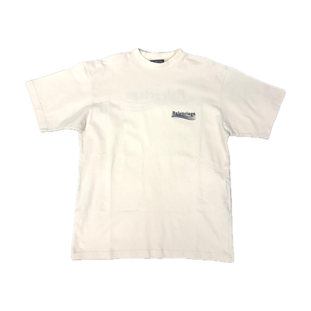 BALENCIAGA POLITICAL LOGO T-SHIRT