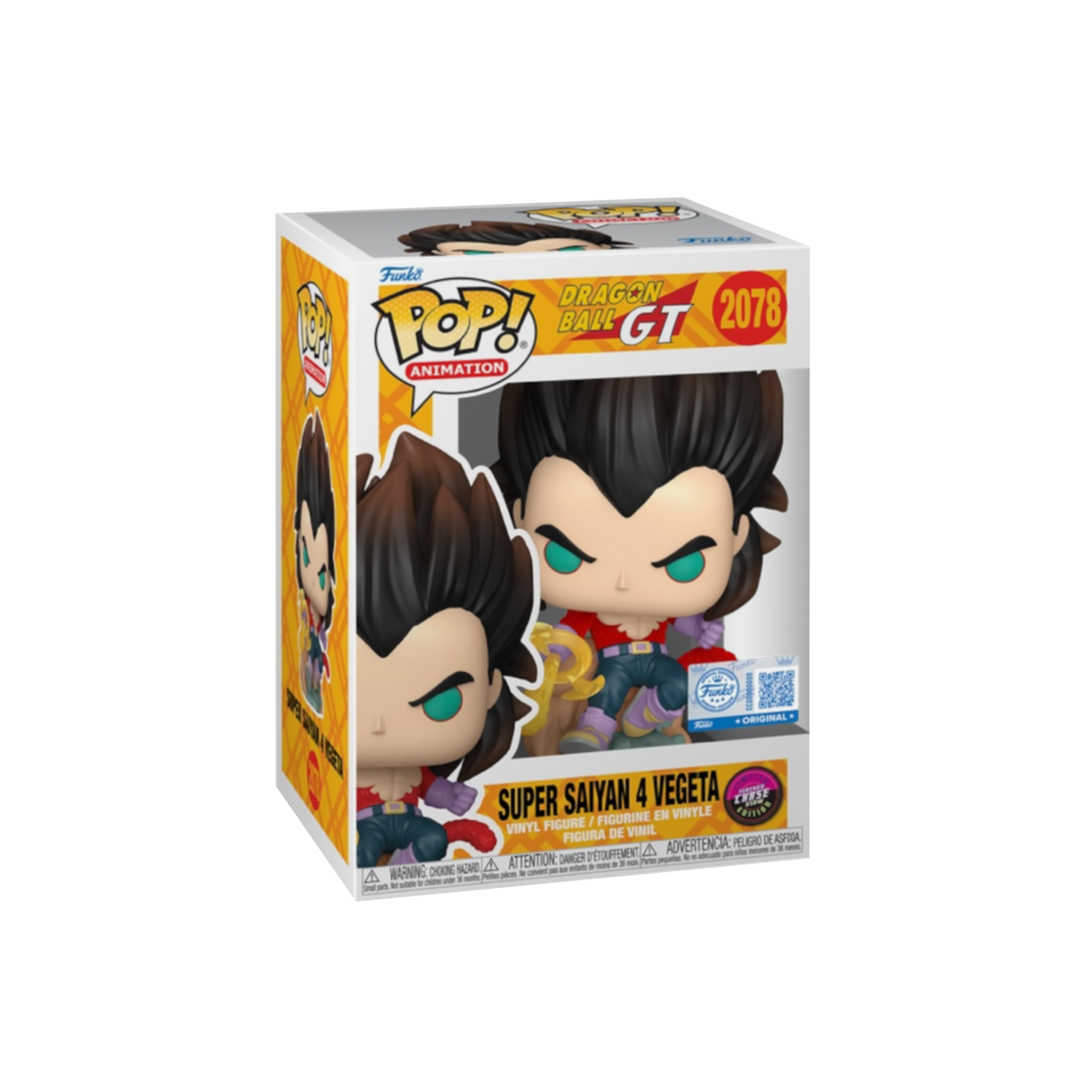 FUNKO POP VEGETA SUPER SAYAN 4 CHASE EDITION LUCCA COMICS EXCLUSIVE