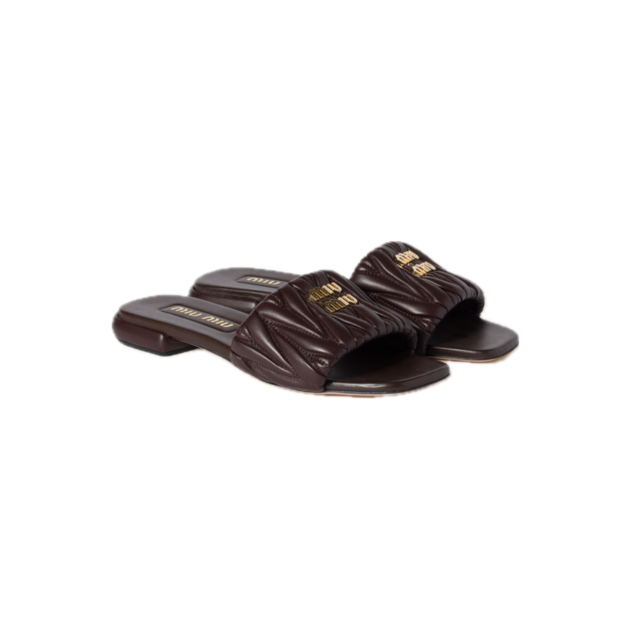 MIU MIU NAPPA MATELASSÈ SANDAL