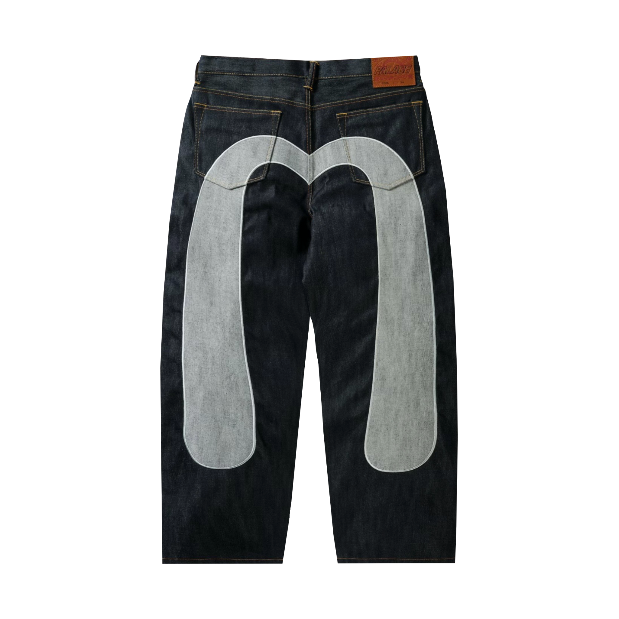PALACE X EVISU BLUE INDIGO JEANS